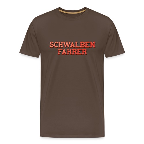 Schwalbenfahrer-3D - Männer Premium T-Shirt