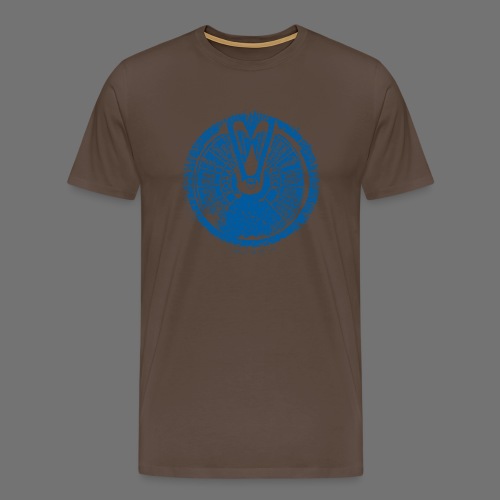 Maschinentelegraph (niebieski oldstyle) - Koszulka męska Premium