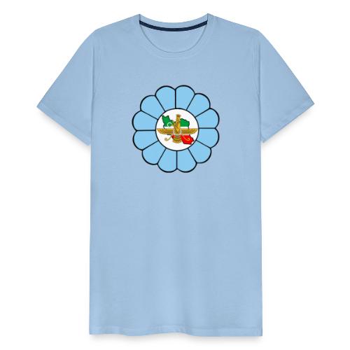 Faravahar Iran Lotus Colorful - Herre premium T-shirt