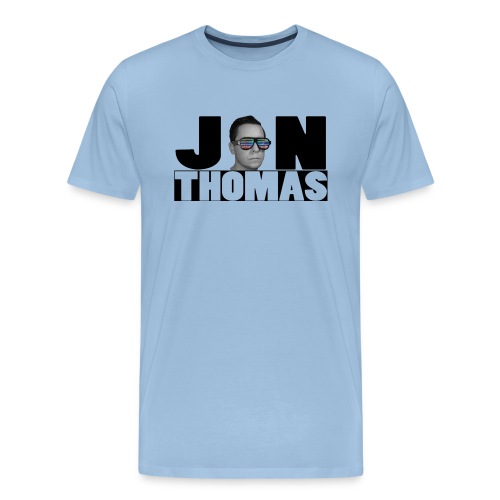 Jon Thomas Logo with Face - Männer Premium T-Shirt