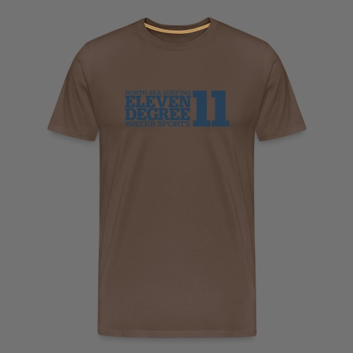 Surfing - eleven degree watersports (gray blue) - Men's Premium T-Shirt