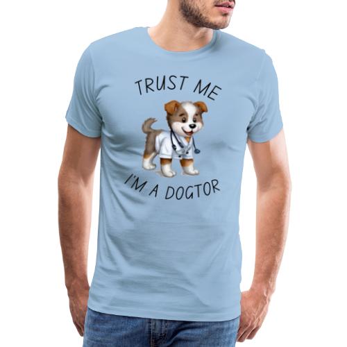 Artig motiv for en lege som elsker hunder - Premium T-skjorte for menn