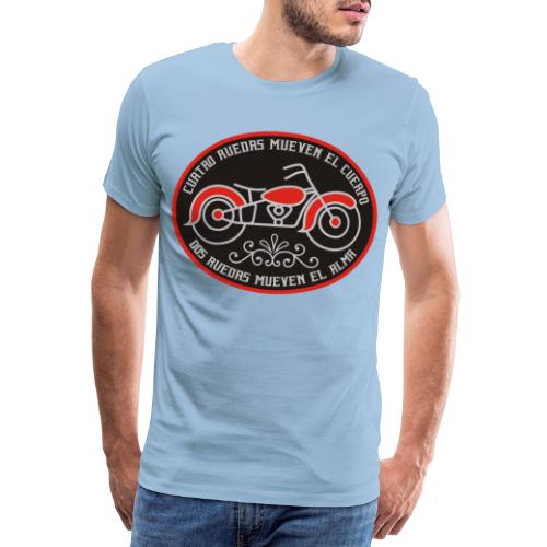 MOTOCICLETA CON FRASE MOTERA - Camiseta premium hombre
