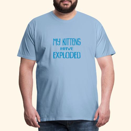Kittens Blue - Premium-T-shirt herr