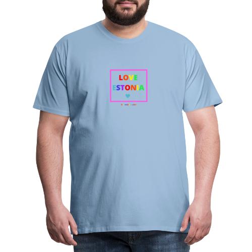 LOVE ESTONIA rainbow - Men's Premium T-Shirt