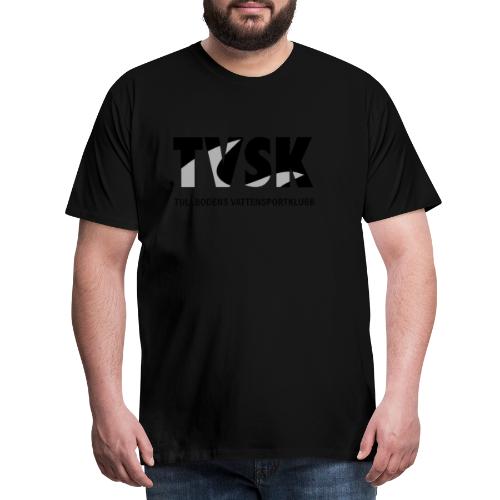 tvsk svartvit logo - Premium-T-shirt herr