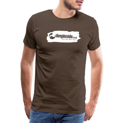 deepinside world reference marker logo white - Men's Premium T-Shirt