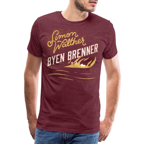 Simon Walther - Byen Brenner - Premium-T-shirt herr