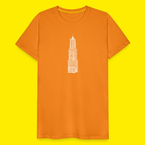 Utrecht Domtoren in line-art - Mannen Premium T-shirt