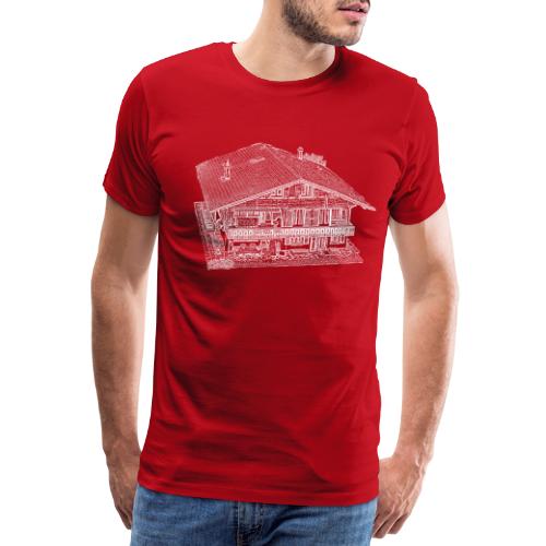 Chalet Distelfink weiss - Männer Premium T-Shirt