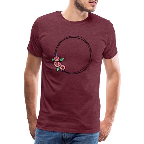 Blumenkranz Illustration zum Selbstgestalten - Männer Premium T-Shirt
