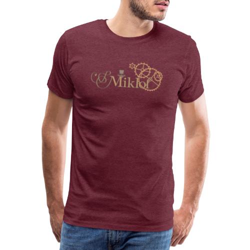 miklof logo gold outlined 3000px - Men's Premium T-Shirt