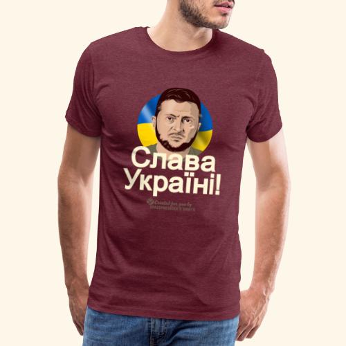 Slava Ukraini Ruhm der Ukraine - Männer Premium T-Shirt