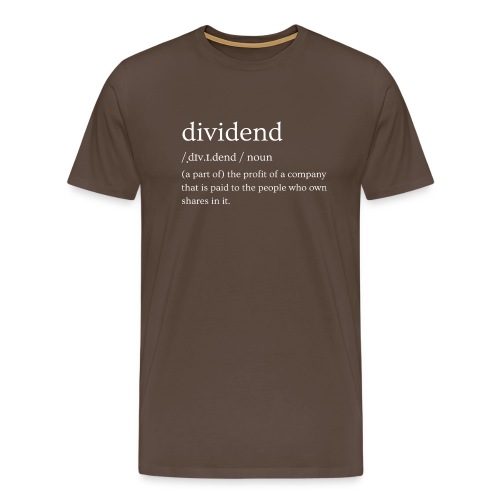 Dividend Definition - Men's Premium T-Shirt