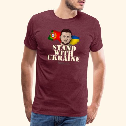 Portugal Stand with Ukraine - Männer Premium T-Shirt