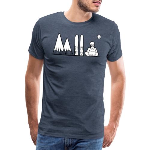 ski et montagnes - T-shirt Premium Homme
