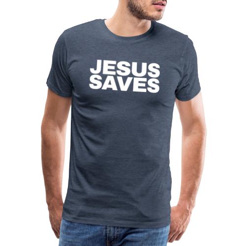 Jesus saves - Premium-T-shirt herr