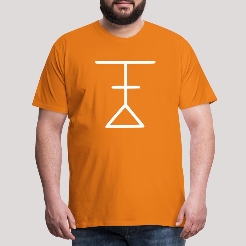 Ynglist Rune Weiß - Männer Premium T-Shirt Orange