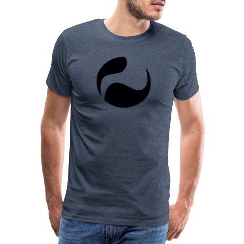 DEEPINSIDE logo ball black - Men's Premium T-Shirt