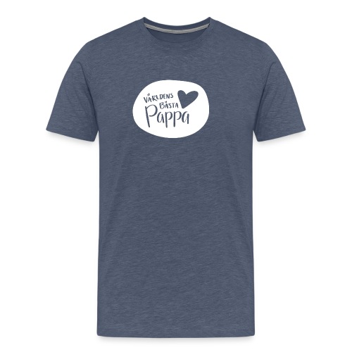 Världens bästa Pappa - white - Premium-T-shirt herr