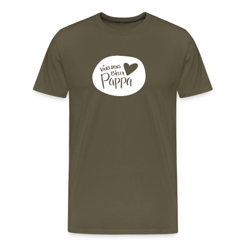 Världens bästa Pappa - white - Premium-T-shirt herr