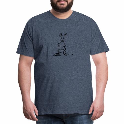 Kängurus, schlankes Design Tribal - Männer Premium T-Shirt