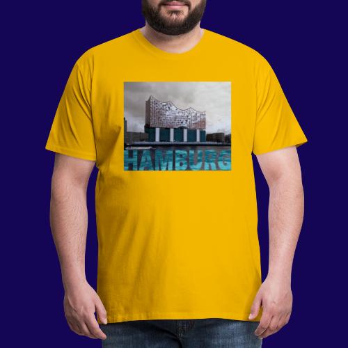 Elbphilharmonie | HAMBURG-Typo| Künstlermotiv - Männer Premium T-Shirt