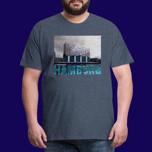 Elbphilharmonie | HAMBURG-Typo| Künstlermotiv - Männer Premium T-Shirt
