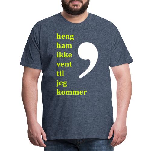 Komma dreper - Premium T-skjorte for menn