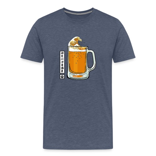 The great beer off Kanagawa - Men's Premium T-Shirt
