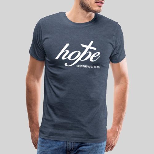 Jesus meine Hoffnung - hope Hebräer 6,19 - Männer Premium T-Shirt