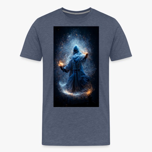 Blå tryllekunstner - Herre premium T-shirt