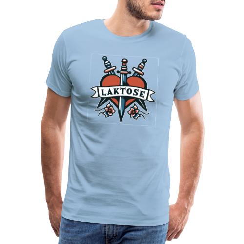 Laktose Tattoo 50er Rockabilly Design - Männer Premium T-Shirt
