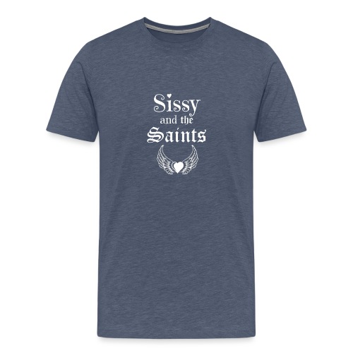 Sissy & the Saints witte letters - Mannen Premium T-shirt