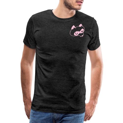 Waschbär rosa - Männer Premium T-Shirt