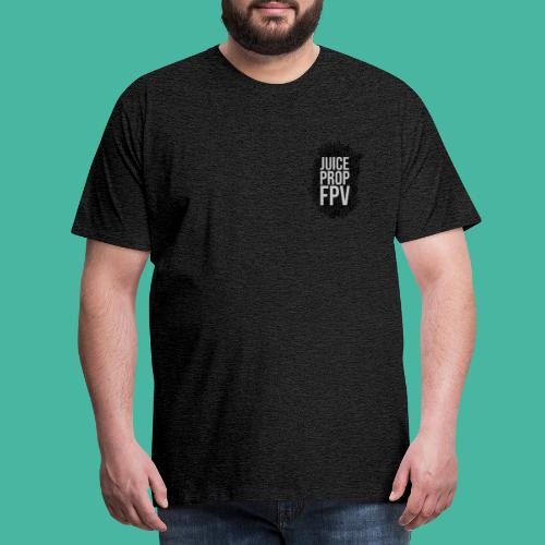 JuicePropFPV LOGO Pile TEXT Black DOUBLE - Männer Premium T-Shirt