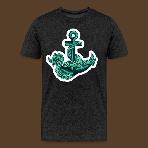 Anchor With Octopus - Männer Premium T-Shirt