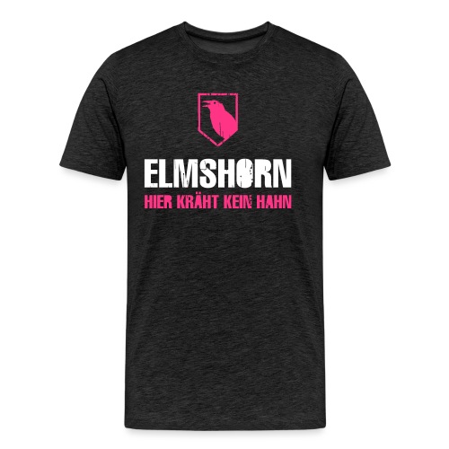 Elmshorn Krähe grau-weiß - Männer Premium T-Shirt