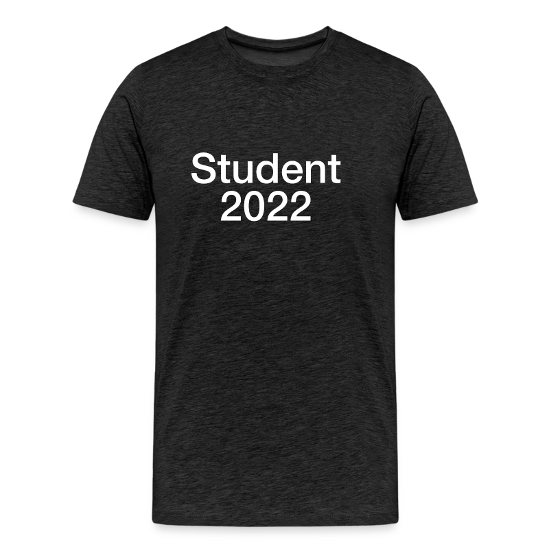 Student 2022, hvidt tryk - Herre premium T-shirt