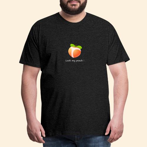 Look my peach in white - Men's Premium T-Shirt