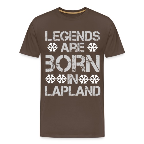 Legends are born in Lapland - Miesten premium t-paita
