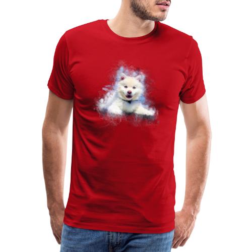 Husky sibérien Blanc chiot mignon -by- Wyll-Fryd - T-shirt Premium Homme