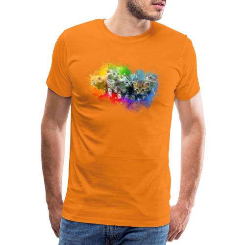 Chatons peinture arc-en-ciel -by- Wyll Fryd - T-shirt Premium Homme