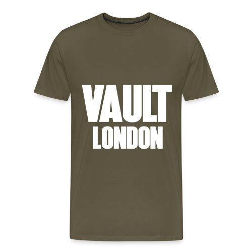 VAULT LONDON block white - Men's Premium T-Shirt