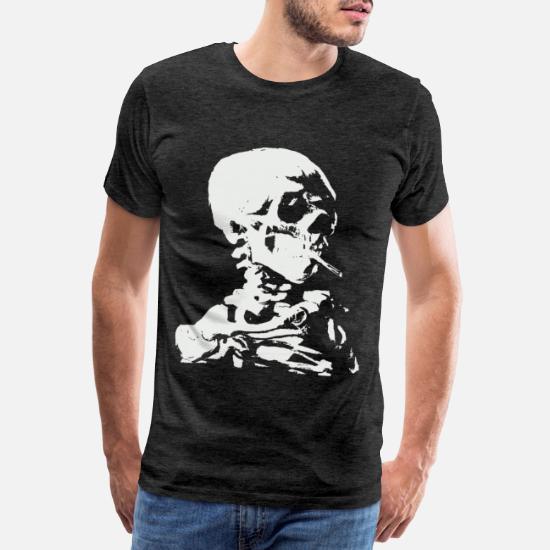 saltar músculo Frugal Esqueleto con cigarrillo' Camiseta premium hombre | Spreadshirt