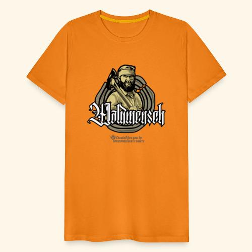 Holzfaller T-Shirt Design Waldmensch - Männer Premium T-Shirt