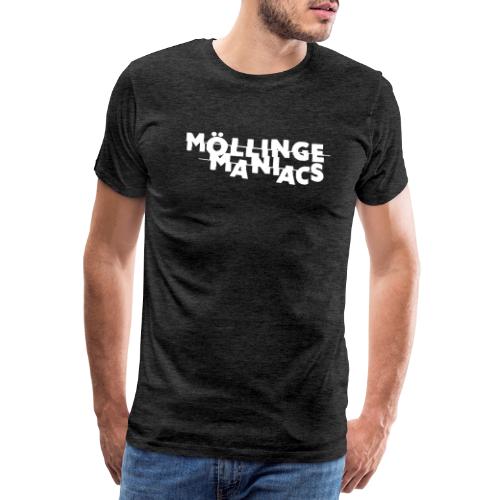 Möllinge Maniacs Vit logga - Premium-T-shirt herr
