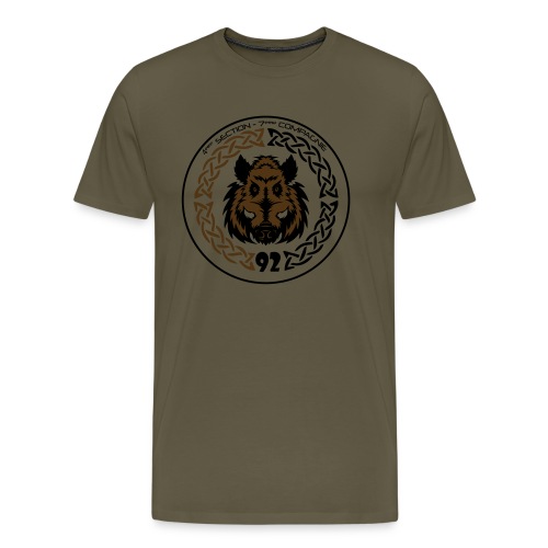 insigne S1 7e Cie 92e RI - T-shirt Premium Homme