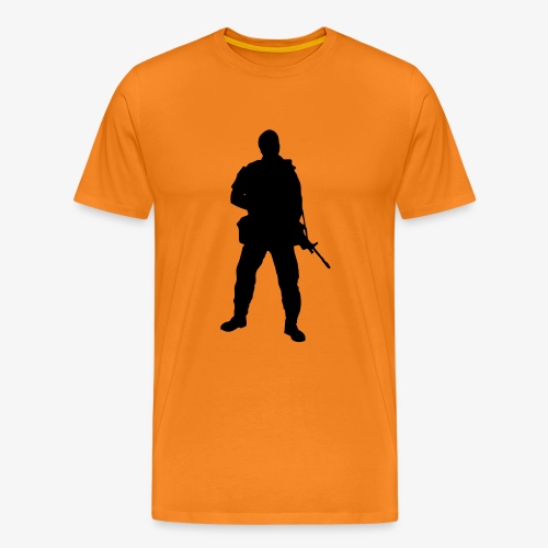Swedish soldier + SWE Flag - Premium-T-shirt herr