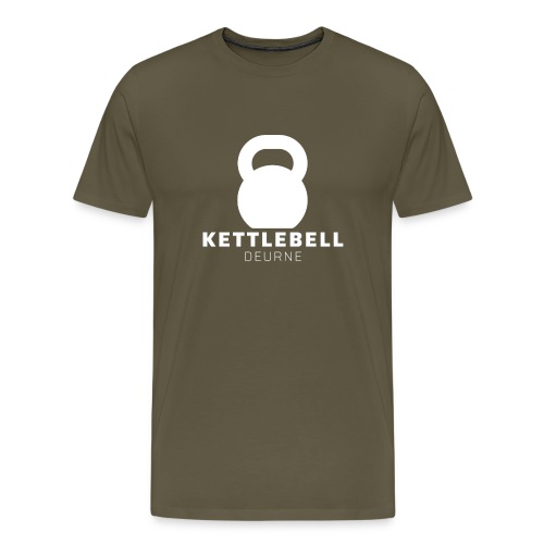Kettlebell Deurne Wit Logo - Mannen Premium T-shirt